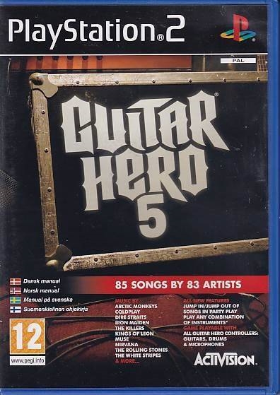 Guitar Hero 5 - PS2 (B Grade) (Genbrug)